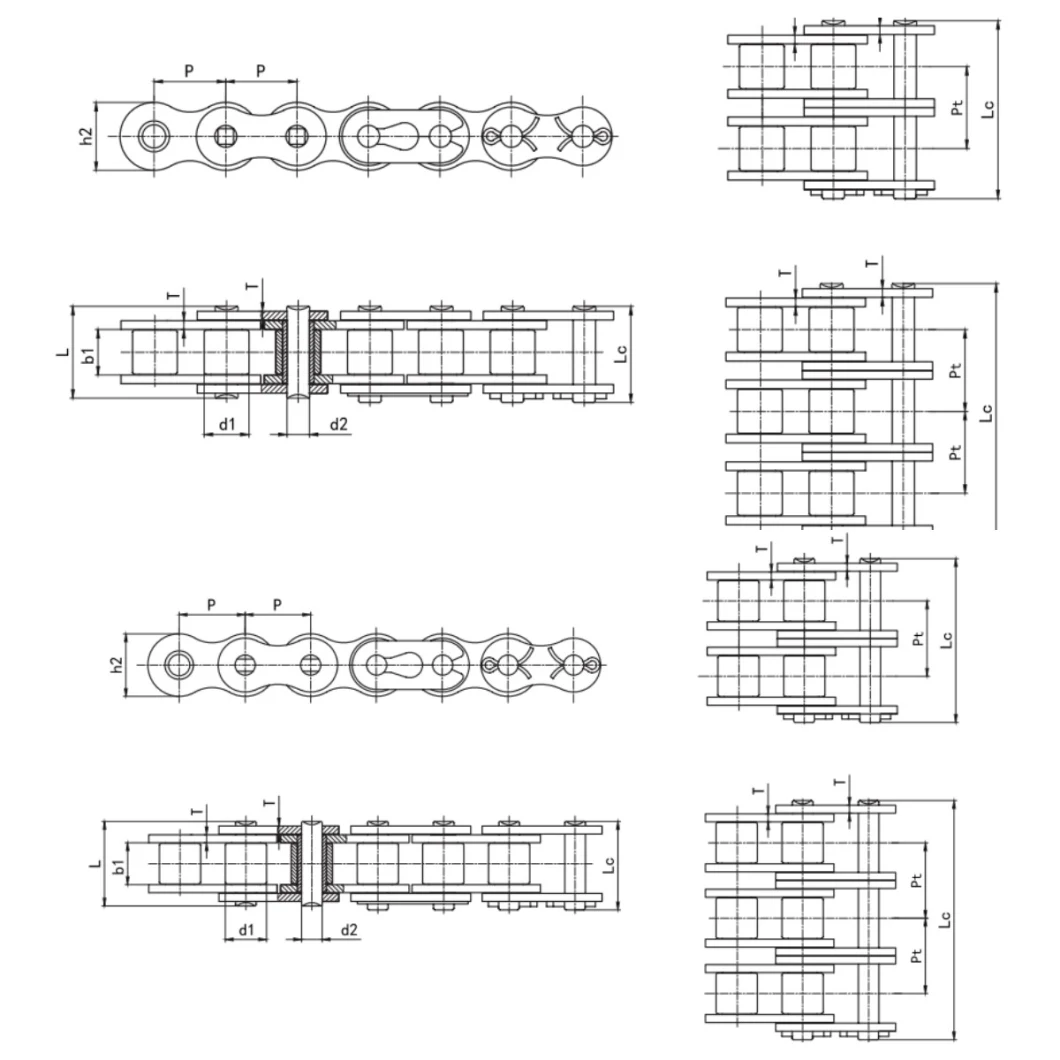 High Performance Agricultural Series Power Transmission Silent Chain and High Wear-Resistance Chains