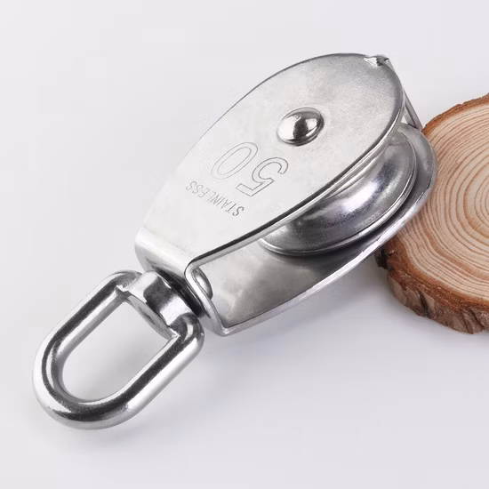 ODM/OEM-Hersteller anpassbare 304-Edelstahl-POM-Pok-Bernstein-Materialien, doppelte robuste Hardware-Räder, Riemenscheibe für Schiebetüren