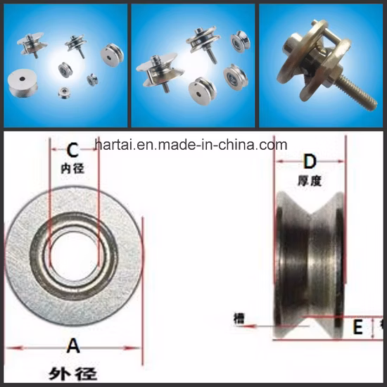 15 mm Aluminiumschiene, kugelgelagerte Drahtführungsrolle