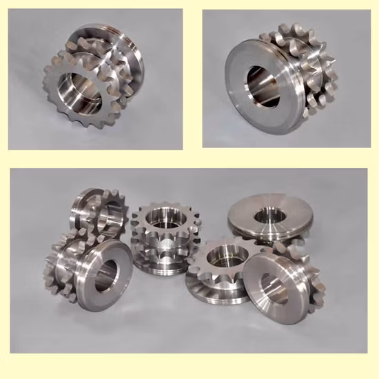 Stahlzähne, gehärtetes Kettenrad, Einzel-, Doppel-, Dreifach-, amerikanischer Standard, europäischer Standard, Kettenrad